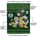 colorado state rams three musketeers green blanket best selling