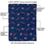columbus blue jackets diehard fans navy blue blanket best selling