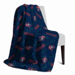 columbus blue jackets diehard fans navy blue blanket best selling