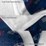 columbus blue jackets fan spirit navy blue blanket premium grade