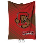 cornell big red diagonal stripes red blanket best selling