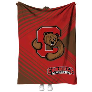 cornell big red diagonal stripes red blanket best selling