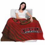 cornell big red diagonal stripes red blanket best selling
