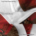 cornell big red diagonal stripes red blanket best selling
