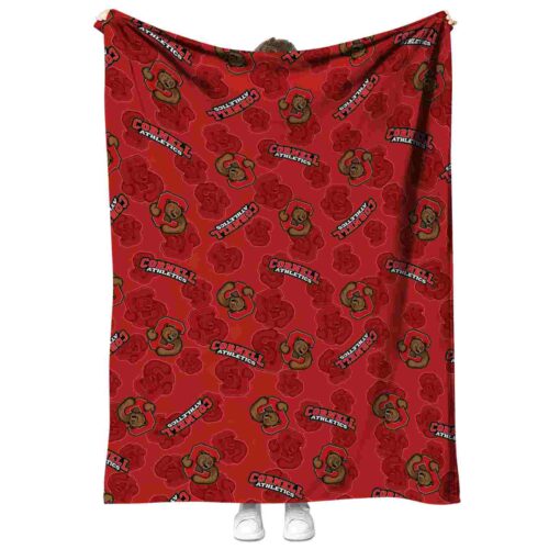 cornell big red diehard fans red blanket best selling