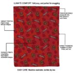 cornell big red diehard fans red blanket best selling