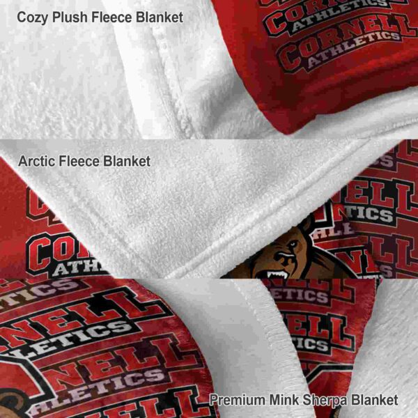 cornell big red fan pride red blanket premium grade