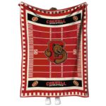 cornell big red football field red blanket best selling
