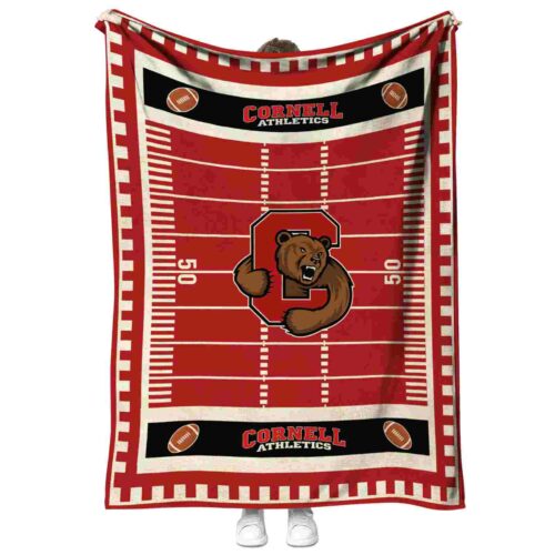 cornell big red football field red blanket best selling