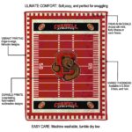 cornell big red football field red blanket best selling
