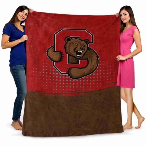 cornell big red gradient dots red blanket fashion forward