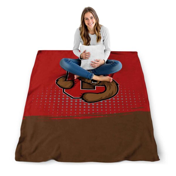 cornell big red gradient dots red blanket high quality