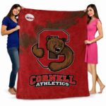 cornell big red grunge texture red blanket best selling