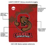 cornell big red grunge texture red blanket best selling