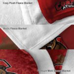 cornell big red grunge texture red blanket best selling
