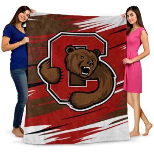 cornell big red paint streaks red white blanket fashion forward