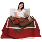 cornell big red splatter effect red blanket best selling