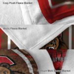 cornell big red splatter effect red blanket best selling