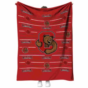 cornell big red striped pattern red blanket best selling