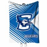 creighton bluejays diagonal stripes blue blanket best selling