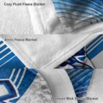 creighton bluejays diagonal stripes blue blanket best selling