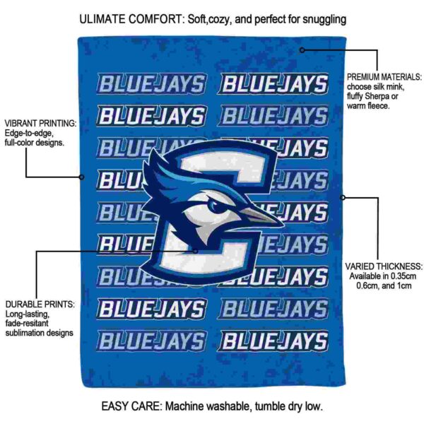 creighton bluejays fan pride blue blanket new arrival