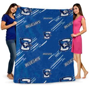 creighton bluejays fan spirit blue blanket fashion forward