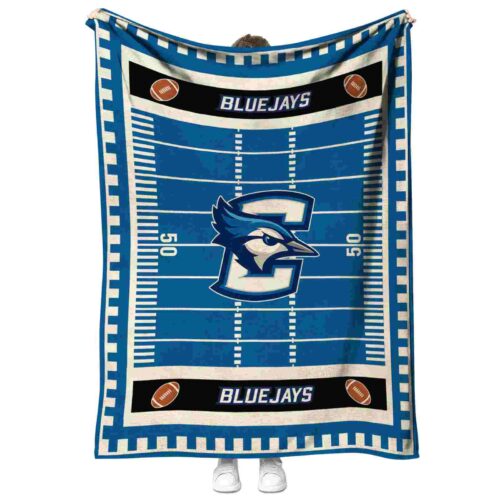 creighton bluejays football field blue blanket best selling