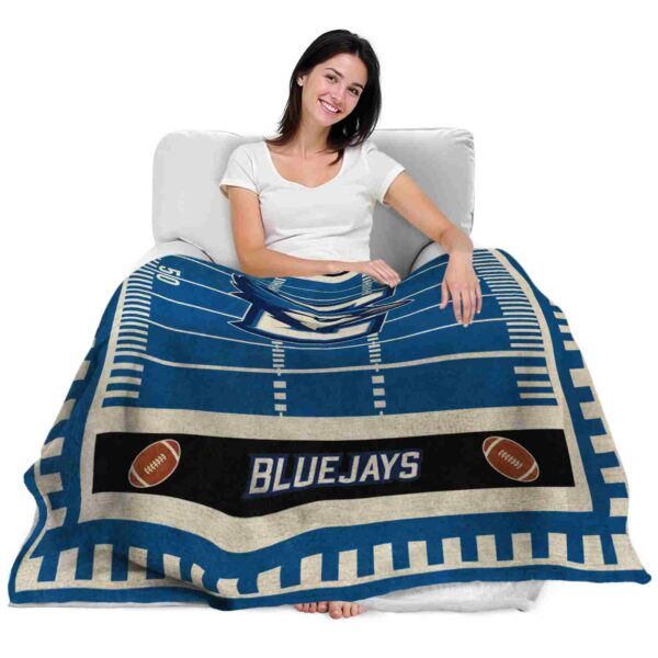 creighton bluejays football field blue blanket latest model