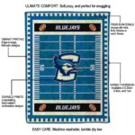 creighton bluejays football field blue blanket new arrival