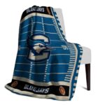 creighton bluejays football field blue blanket top rated