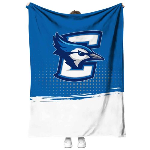 creighton bluejays gradient dots blue blanket best selling