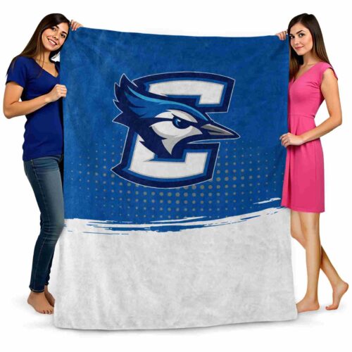 creighton bluejays gradient dots blue blanket fashion forward