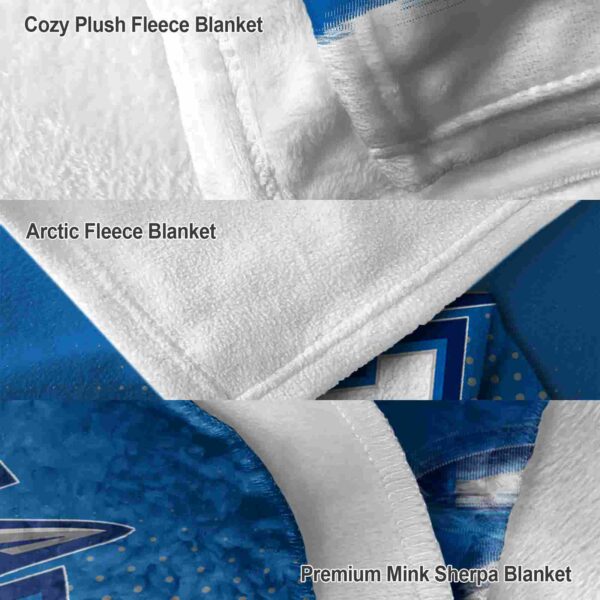 creighton bluejays gradient dots blue blanket premium grade