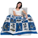 creighton bluejays mickey minnie blue white blanket latest model