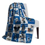 creighton bluejays mickey minnie blue white blanket top rated