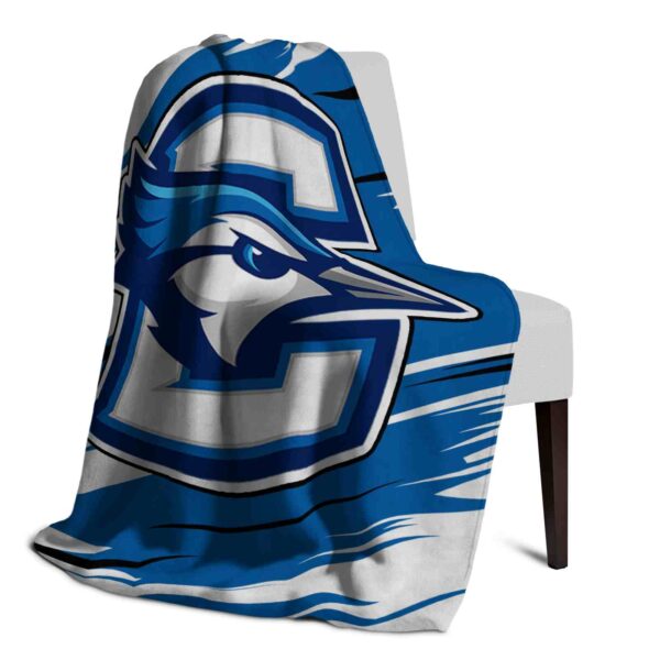 creighton bluejays paint streaks blue white blanket top rated