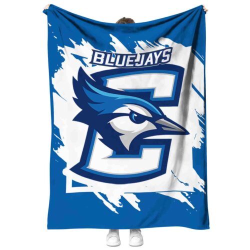 creighton bluejays splatter effect blue blanket best selling