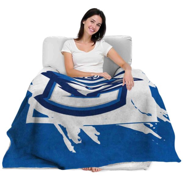 creighton bluejays splatter effect blue blanket latest model