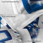 creighton bluejays splatter effect blue blanket premium grade