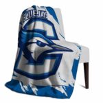 creighton bluejays splatter effect blue blanket top rated