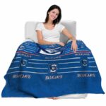 creighton bluejays striped pattern blue blanket latest model