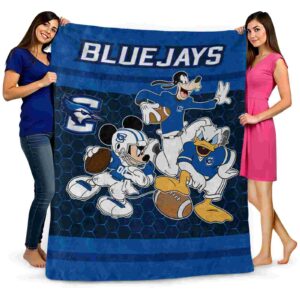 creighton bluejays three musketeers blue blanket fashion forward