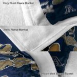 custom akron zips mickey blue blanket best selling