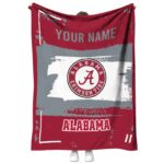 custom alabama crimson tide paint strokes crimson white blanket best selling