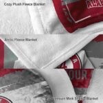 custom alabama crimson tide paint strokes crimson white blanket best selling