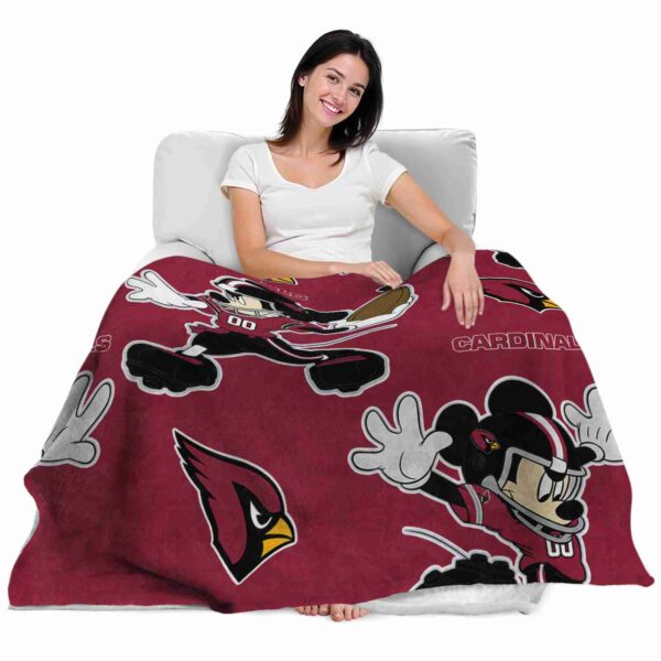 custom arizona cardinals mickey red blanket latest model