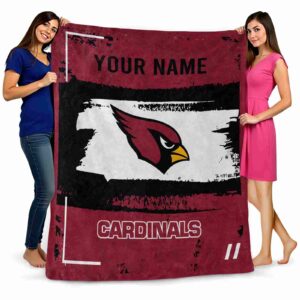 custom arizona cardinals paint strokes red white blanket fashion forward