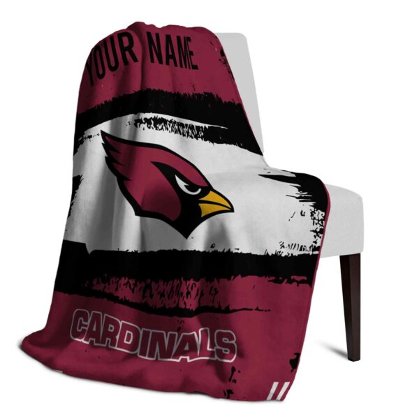 custom arizona cardinals paint strokes red white blanket top rated