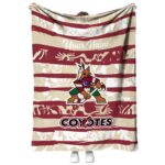 Custom Arizona Coyotes Floral Stripes Red White Blanket 1 custom arizona coyotes floral stripes red white blanket best selling
